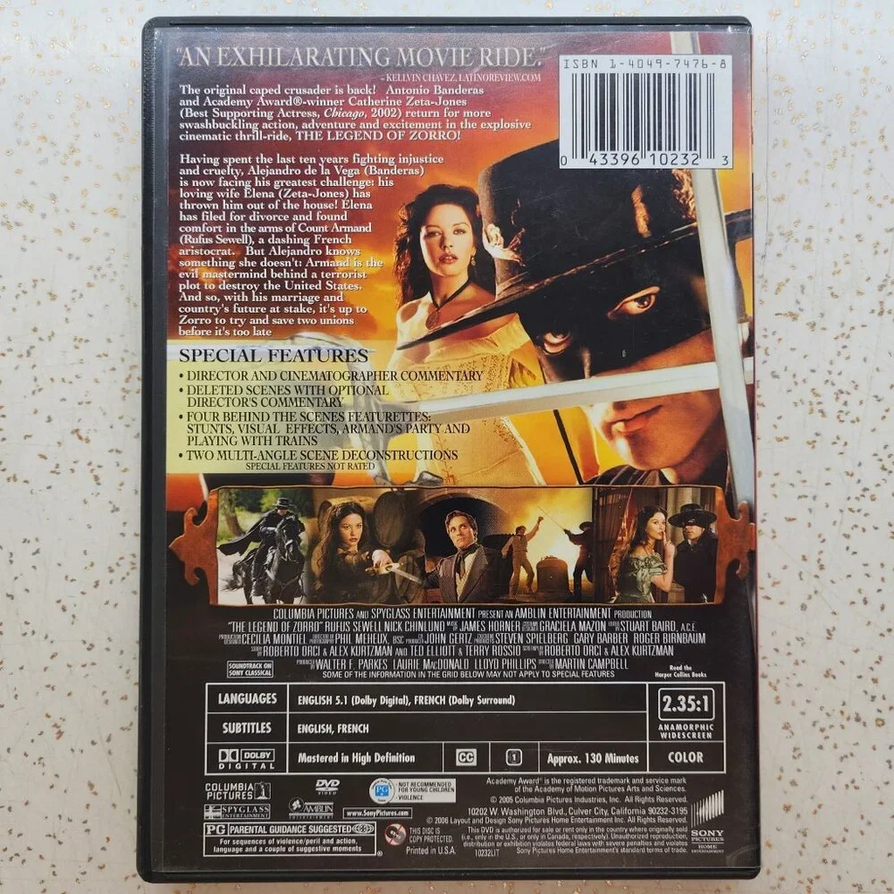 The Legend of Zorro DVD Movie - Picture 3 of 5